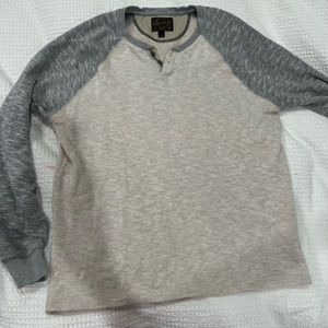 Grey and cream Lucky Brand Henley